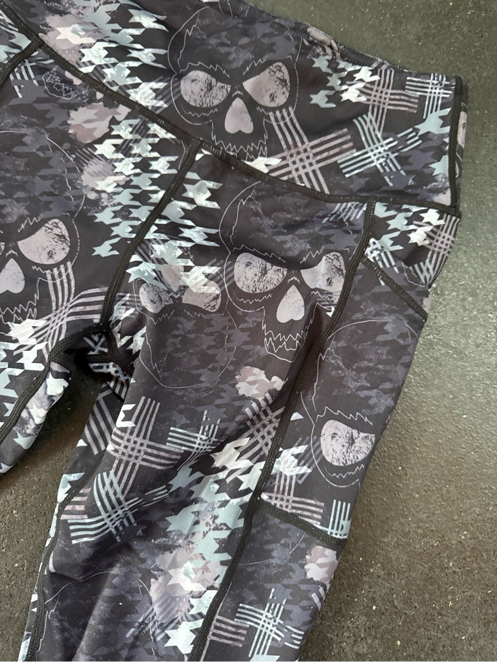 Constantly Varied Gear Black & Gray Patterned Leggings - Picture 2 of 3